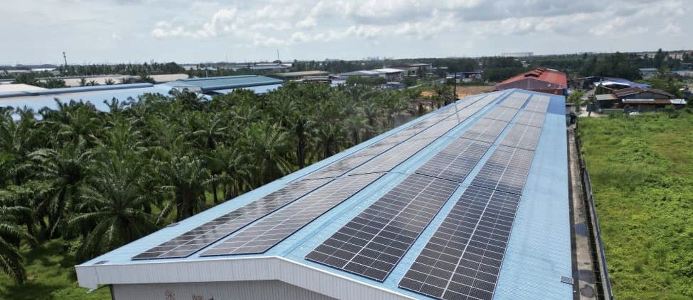 Factory rooftop solar array, Selangor, Malaysia